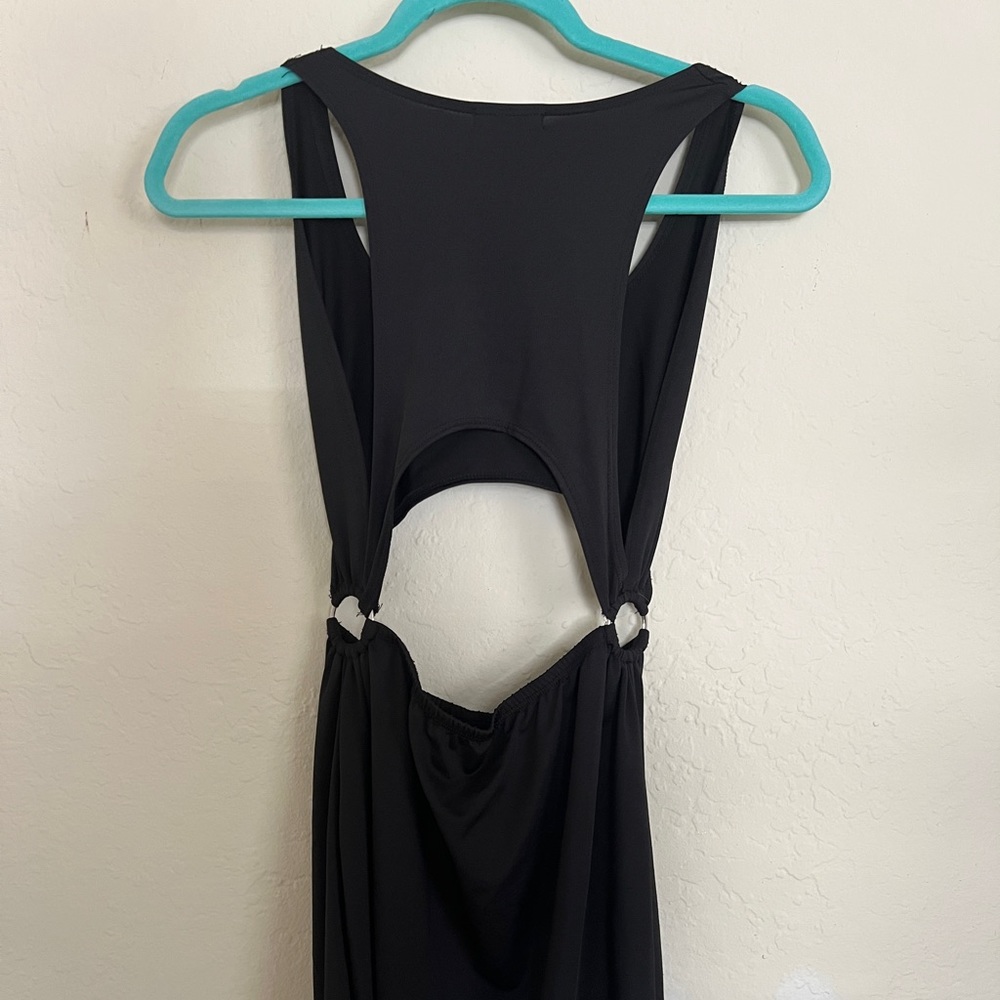 Two Piece Little Black Dress with side ring details